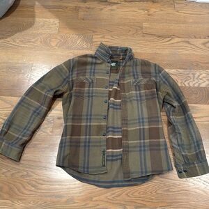 Howler Bros Green Plaid Shacket